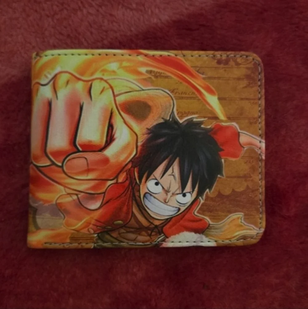 New one piece anime manga leather wallet